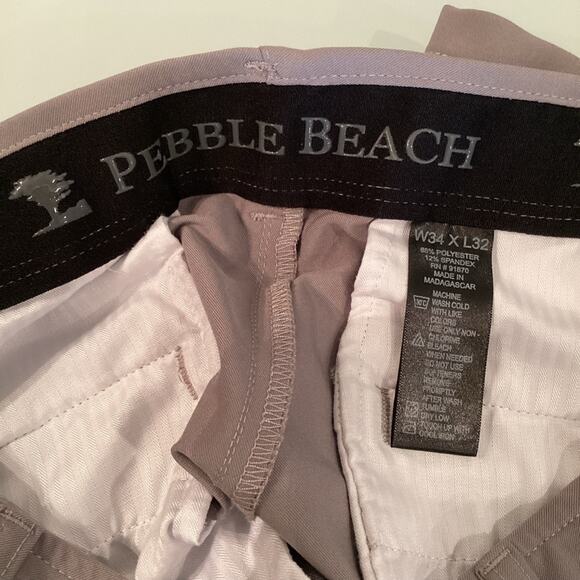 Pebble Beach Men's Golf Pants 34x32 GRAY Preloved. - Picture 3 of 5